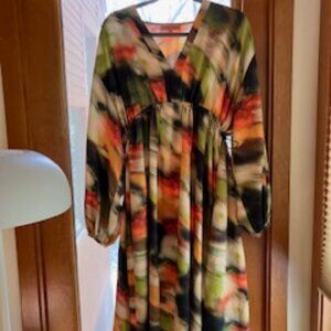 Stine Goya Veroma Dress Flowers in Motion SMALL